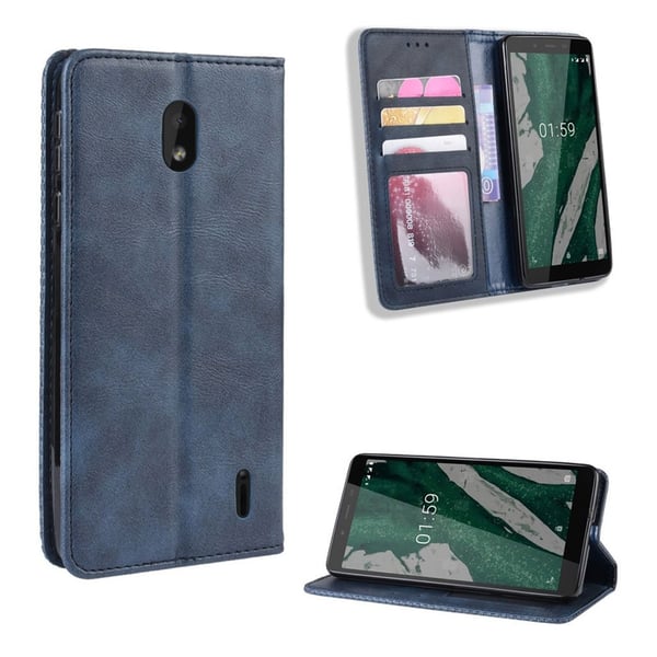 Bofink Vintage Nokia 1 Plus etui - Blå Bofink Vintage Nokia 1 Plus etui - Blå