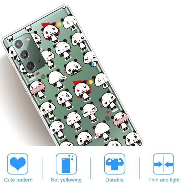 Deco Samsung Galaxy Note 20 Etui - Søte Pandaer
