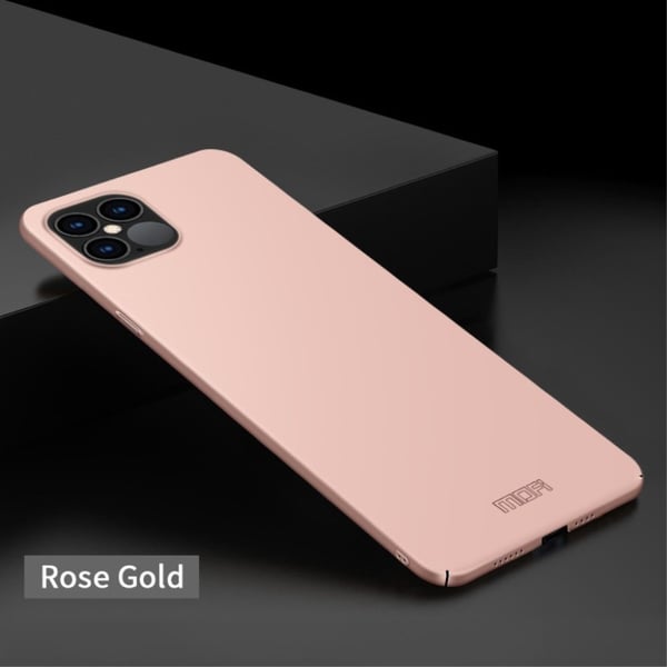 MOFI iPhone 12 Pro Max slim shield kotelot - Ruusukulta