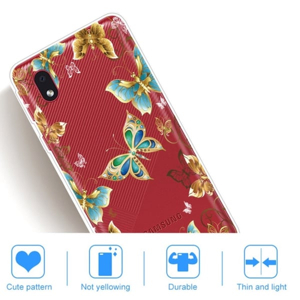 Deco Samsung Galaxy A01 Core Etui - Metal Butterflies