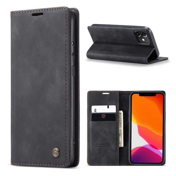CaseMe iPhone 12 Mini Vintage Etui - Svart