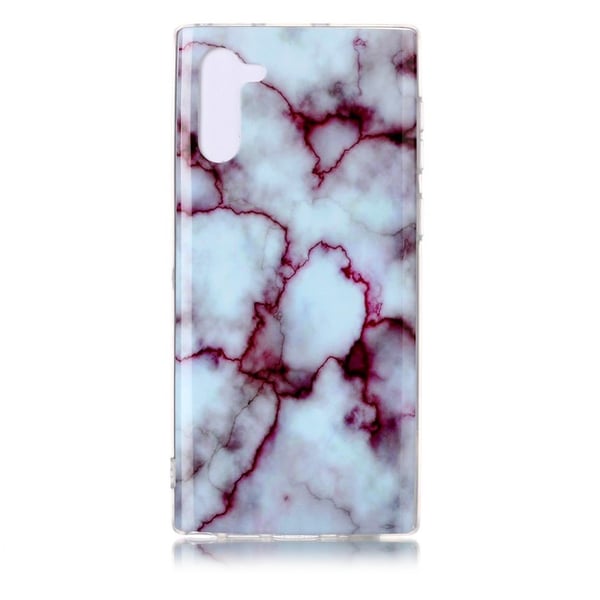 Marble Samsung Galaxy Note 10 kuoret - Ruusu / valkoinen