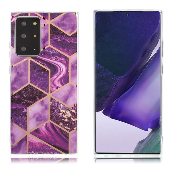 Marble Samsung Galaxy Note 20 Ultra Etui - Lilla