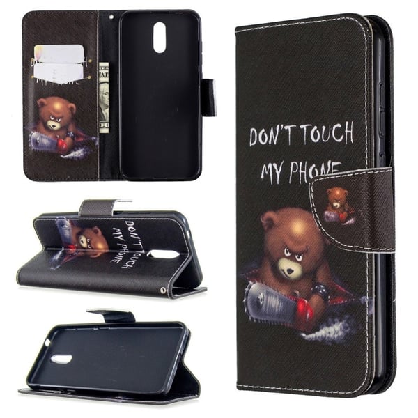 Wonderland Nokia 2.3 flip kotelot - Karhu ja Sen Varoitukset