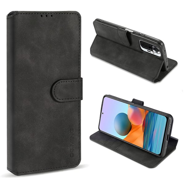 DG.Ming Retro Xiaomi Redmi Note 10 Pro fodral - Svart