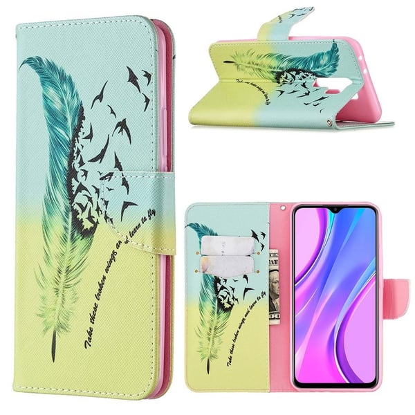 Wonderland Xiaomi Redmi 9 Flippetui - Fjør