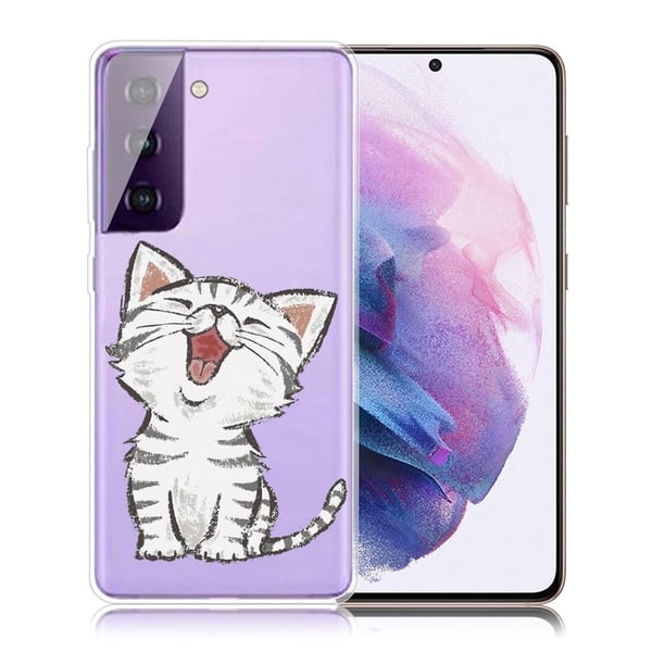 Deco Samsung Galaxy S21 FE Etui - Sød Kat