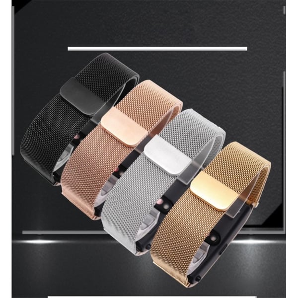 18mm Huawei Talkband B5 Luksus Rustfritt Stål Klokkereim - Sølv