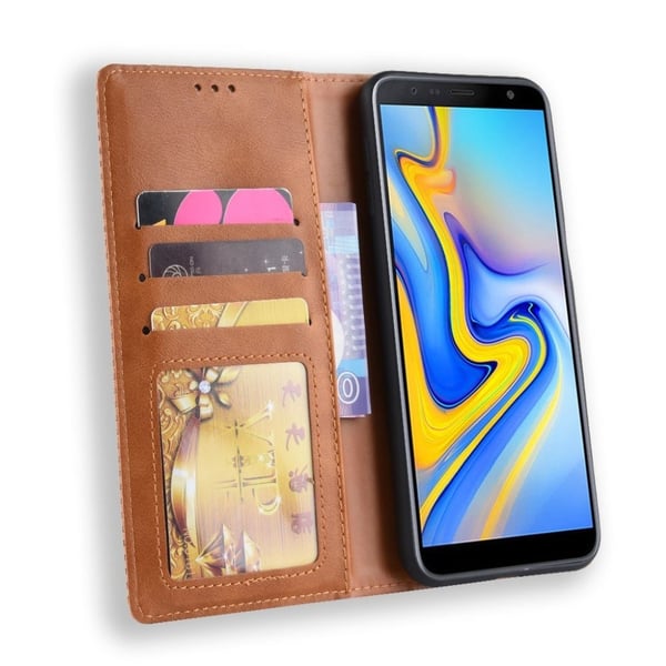 Bofink Vintage Samsung Galaxy J6 Plus (2018) etui - Brun