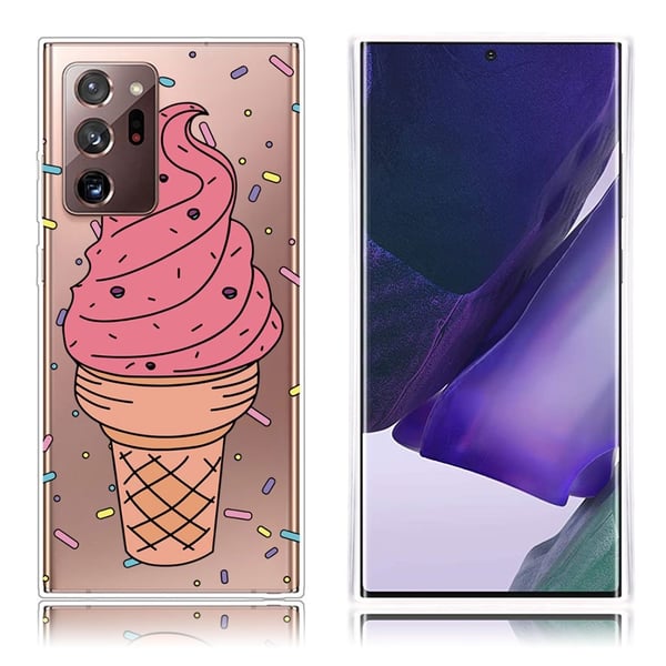 Deco Samsung Galaxy Note 20 Ultra Etui - Pink Ice Cream