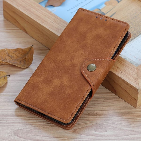 Alpha läder Xiaomi Redmi 9 fodral - Brun