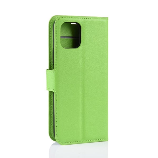 Alpha iPhone 11 Pro Max læder flip etui - Grøn
