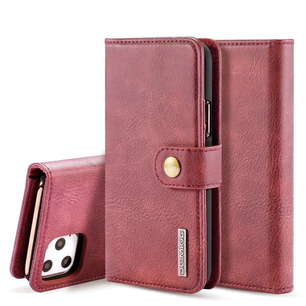 DG.MING iPhone 11 Pro Max 2-in-1 Wallet Etui - Vinrød