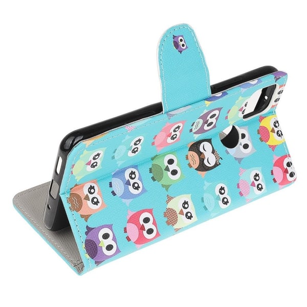 Wonderland Xiaomi Redmi 9C Flip etui - Søde ugler