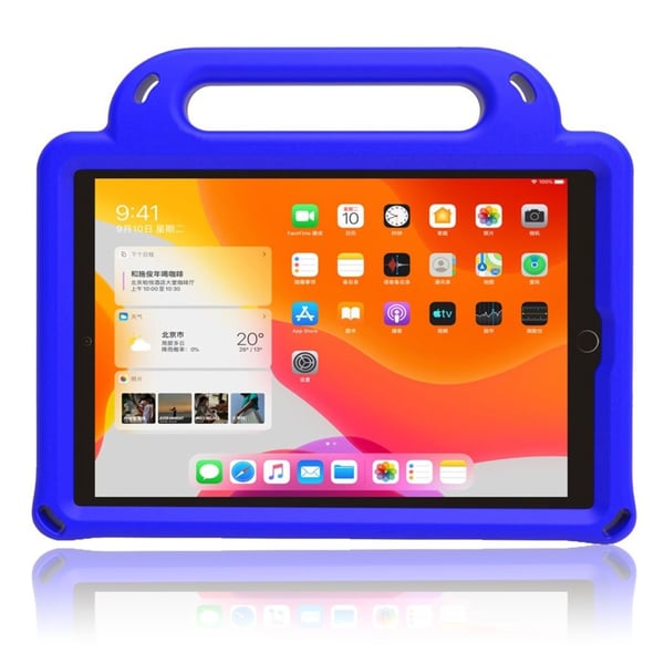iPad Mini (2019) trekantmønster barnevennlig etui - Lilla