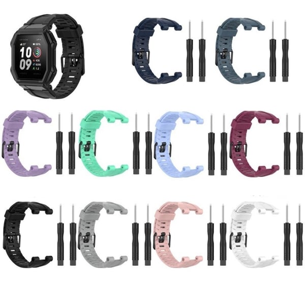 Amazfit Ares slitesterkt silikonarmbånd - Mørkeblå