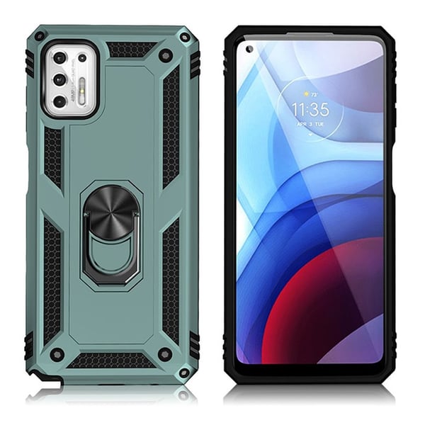 Bofink Combat Motorola Moto G Stylus (2021) Etui - Svartgrønn