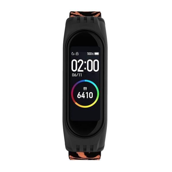 Xiaomi Mi Smart Band 6 / 5 nylon urrem - Leopardstruktur