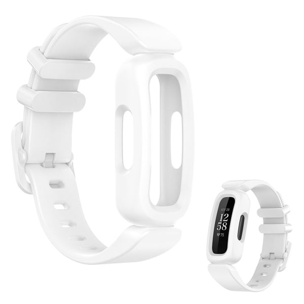 Fitbit Ace 3 / Inspire 2 integroitu kellonauha - Valkoinen Fitbit Ace 3 / Inspire 2 integroitu kellonauha - Valkoinen