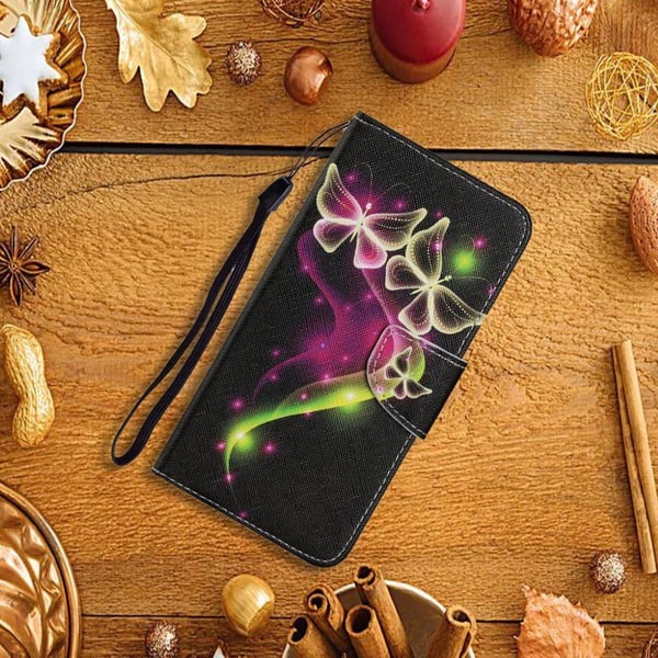 Wonderland Xiaomi Redmi 9C Flippetui - Gul Sommerfugl
