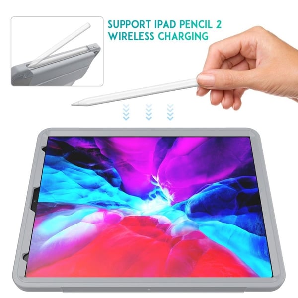 iPad Pro 12,9 tommer (2020) elegant trefoldig etui - Grå