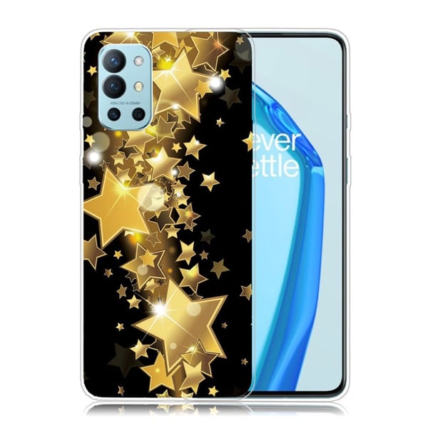 Deco OnePlus 9R Etui - Gull Stjerne