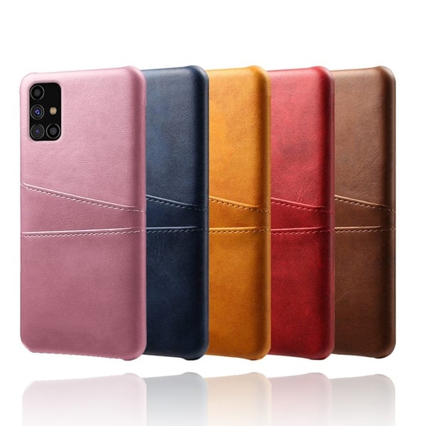Dual Card Etui Samsung Galaxy M31s - Brun