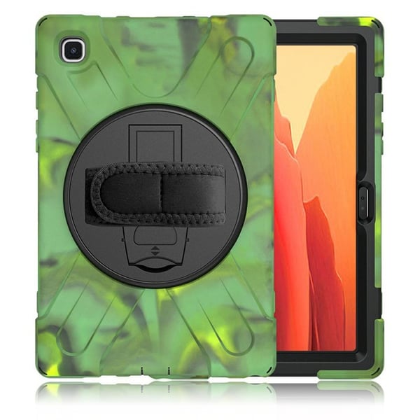 Silikon Combo Etui med Stropp til Samsung Galaxy Tab A7 10.4 (2020) - Camouflage