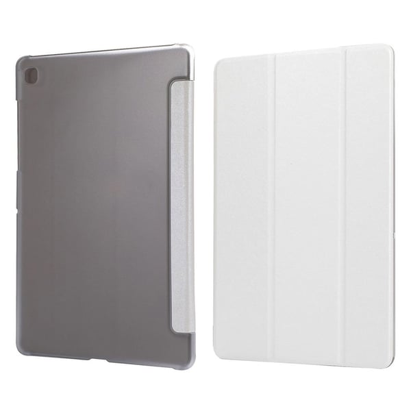 Samsung Galaxy Tab A7 10.4 (2020) Silk Trippelt Lær Flippetui - Hvit