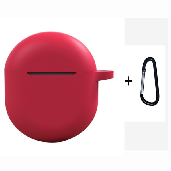 OnePlus Buds slitesterkt silikonetui - Vinrød