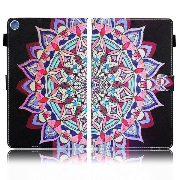 Cool mønster læder flip etui til your Samsung Galaxy Tab A7 10.4 (2020) - mandala