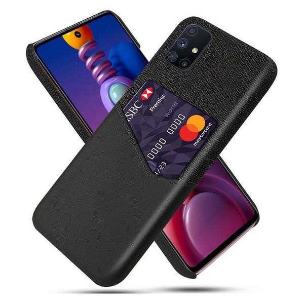 Bofink Samsung Galaxy M51 Card Deksel - Svart