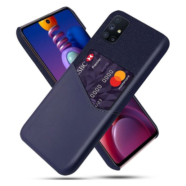 Bofink Samsung Galaxy M51 Card Deksel - Blå