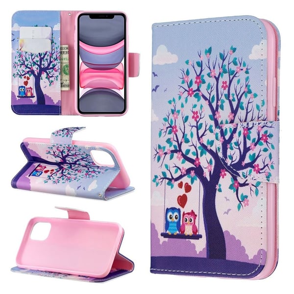 Wonderland iPhone 11 Veske - Uglepar og tre Wonderland iPhone 11 Veske - Uglepar og tre