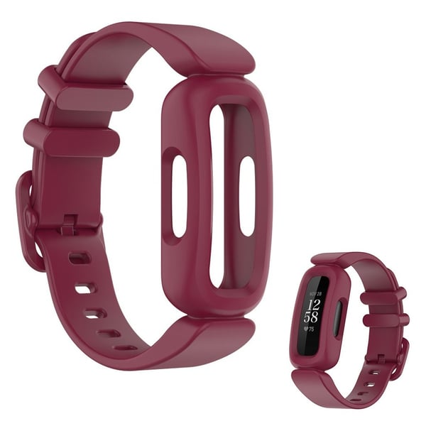 Fitbit Ace 3 / Inspire 2 integreret urrem - Rødvin