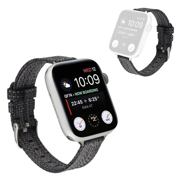 Apple Watch Series 6 / 5 40 mm nylonklokkebånd - Grå