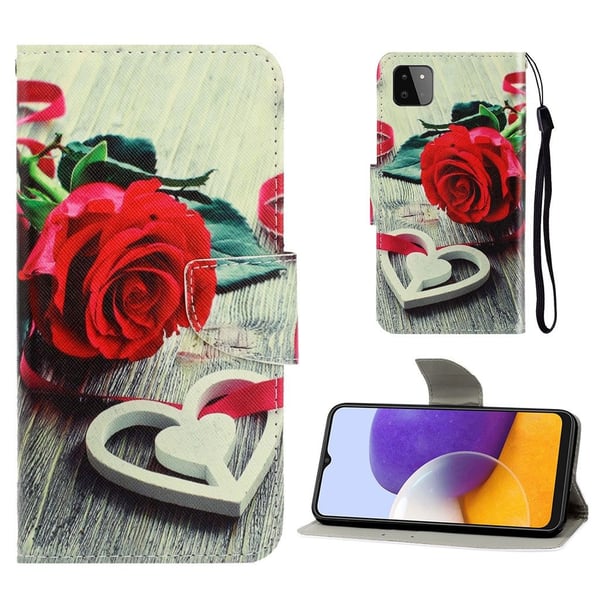 Wonderland Samsung Galaxy A22 5G Flippetui - Rose