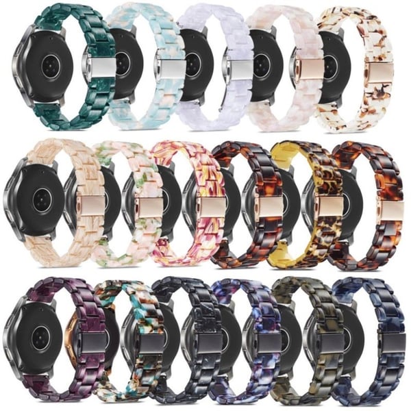 Resin design rem til Huawei Watch GT devices - sort