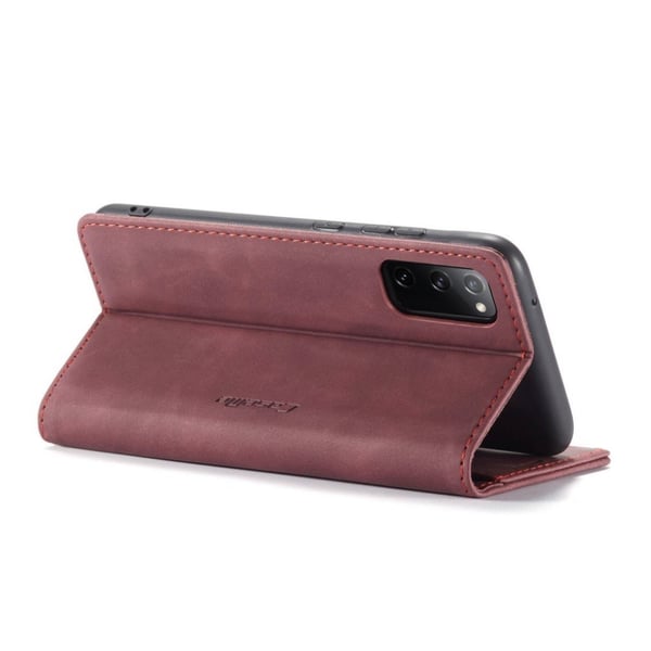 CaseMe Samsung Galaxy S20 FE 5G / S20 Fe Vintage Etui - Rød