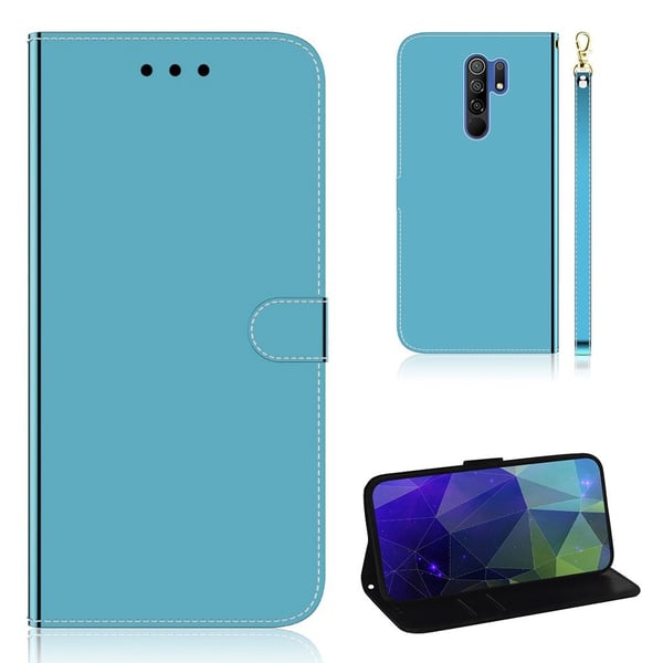 Mirror Xiaomi Redmi 9 Flippetui - Blå