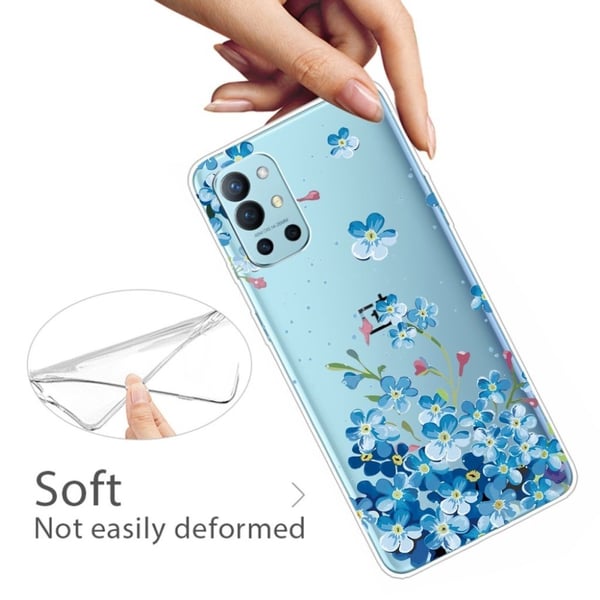Deco OnePlus 9R Etui - Blåe Blomster