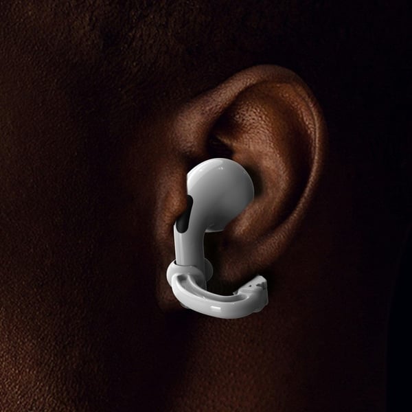 Airpods anti lost øretelefon clip - hvid