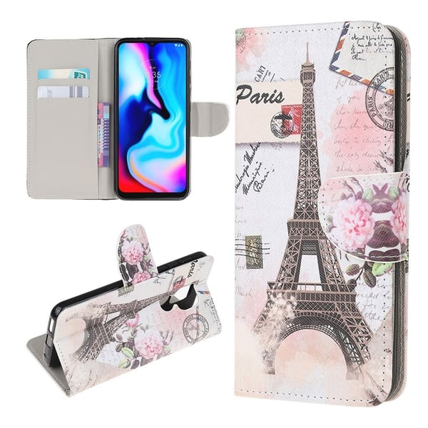 Wonderland Motorola Moto E7 Plus / Motorola Moto G9 Play flip kuoret - Eiffel-Torni