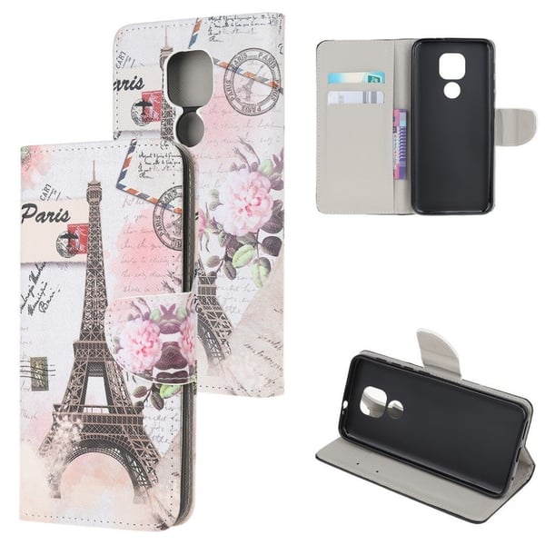 Wonderland Motorola Moto E7 Plus / Motorola Moto G9 Play flip kuoret - Eiffel-Torni