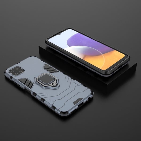 Ring Guard etui Samsung Galaxy A22 5G - Blå