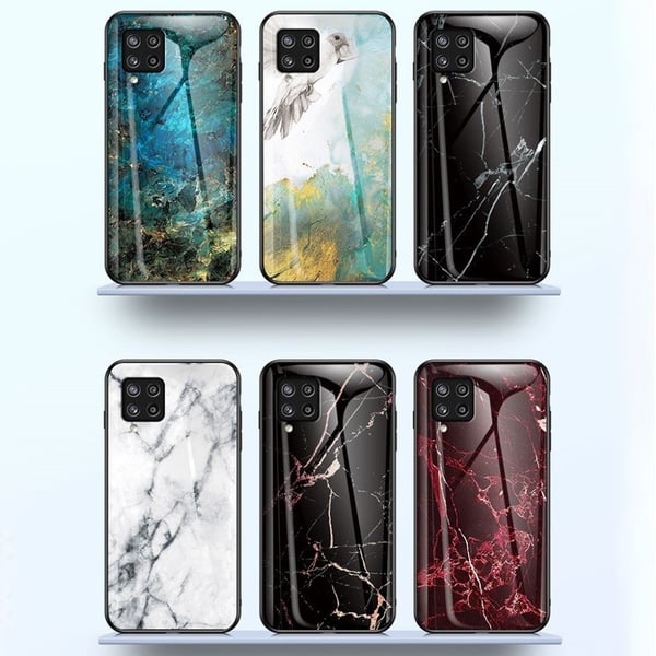 Fantasy Marble Samsung Galaxy M42 5G Deksel - Hvit Klinkekule