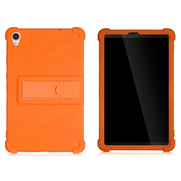 Lenovo Tab M8 (2. generasjon) FHD slide-out stil kickstand silikonveske - Oransje