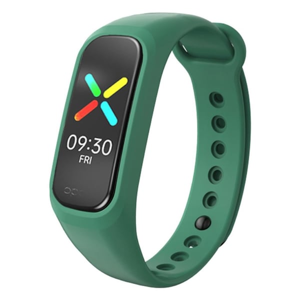 Oppo Band Style silikone urrem - Sortliggrøn Oppo Band Style silikone urrem - Sortliggrøn