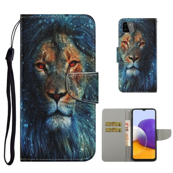 Wonderland Samsung Galaxy A22 5G Flippetui - Løve