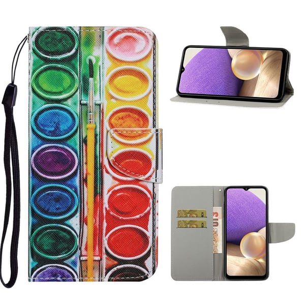 Wonderland Samsung Galaxy A32 Flippetui - Paint Tray
